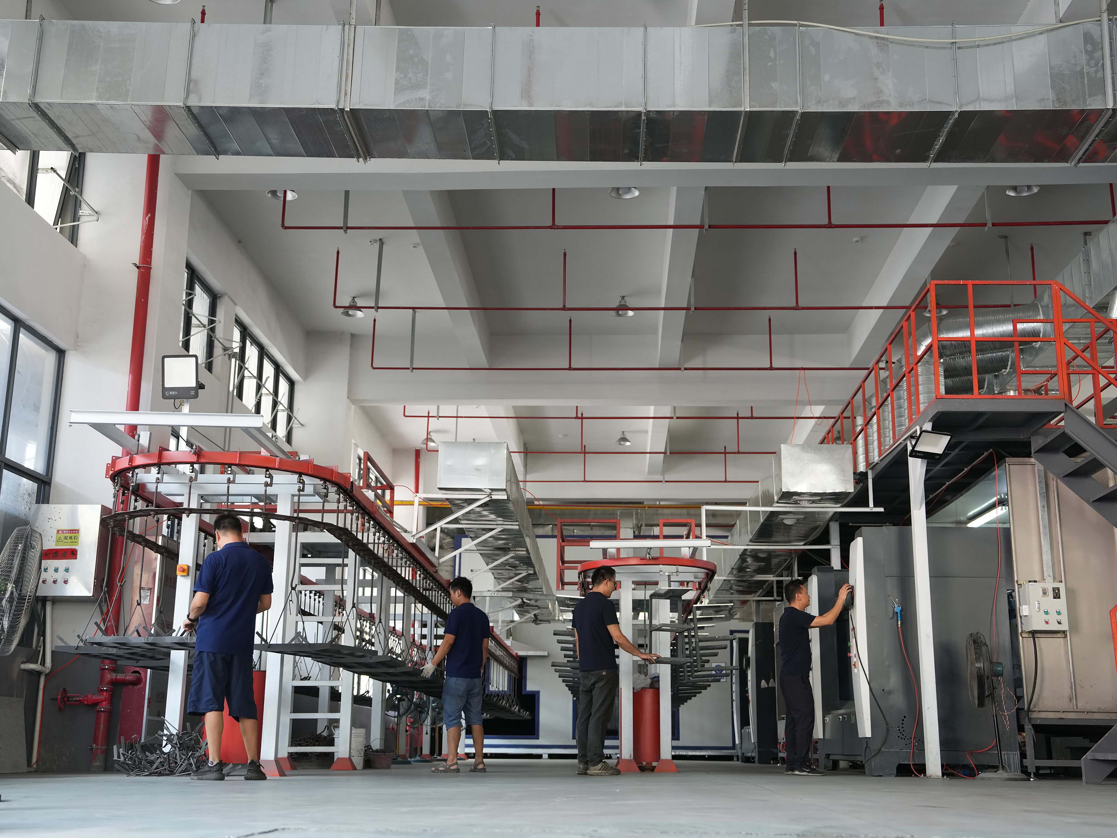 Factory production line cast iron cookware factory photo