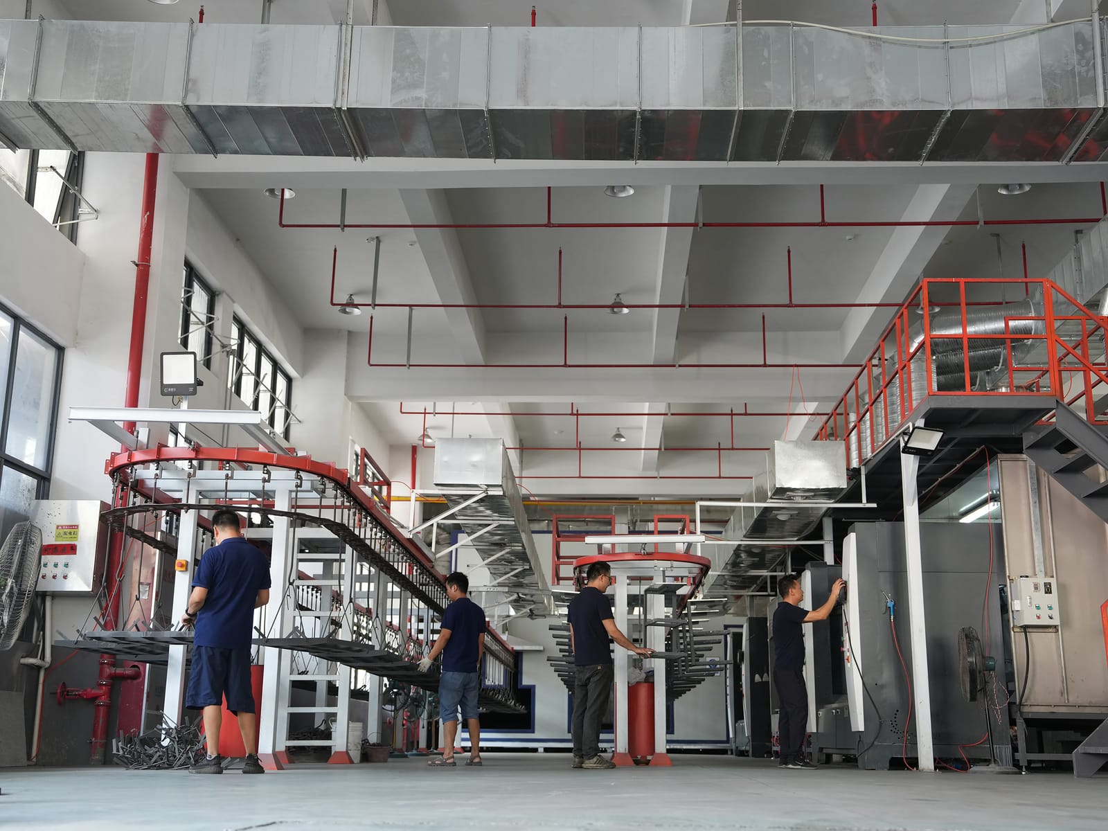Factory production line cast iron cookware factory photo
