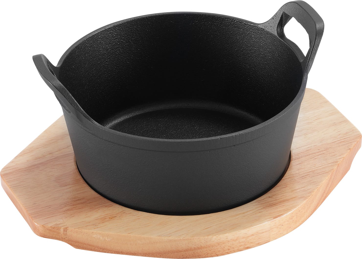 Enameled Cast Iron Soup Hot Pot with Oak Base product image