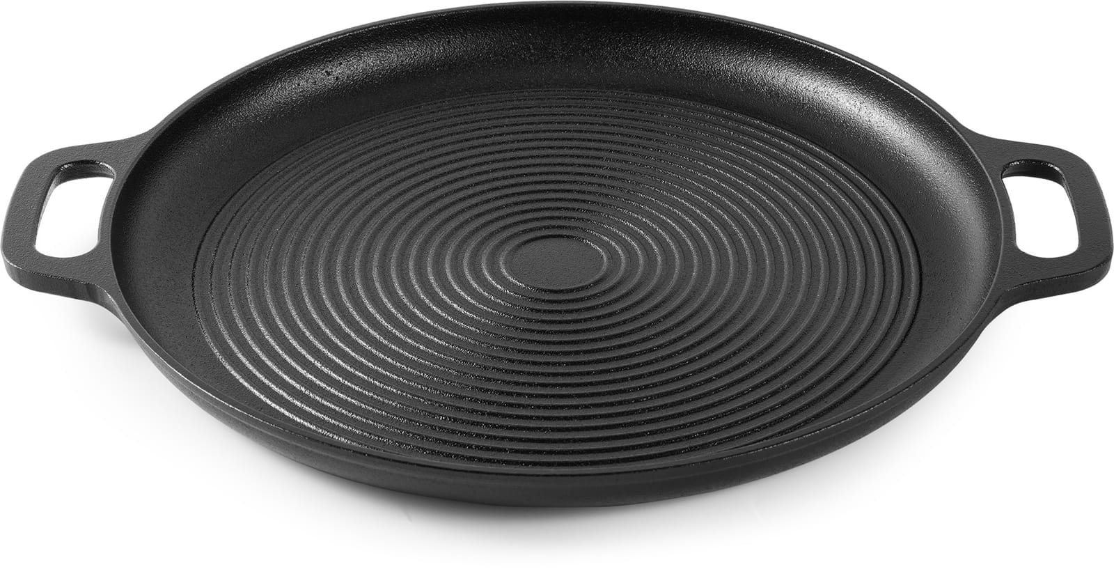 Double-Handle Round Ribbed Grill Pan product image