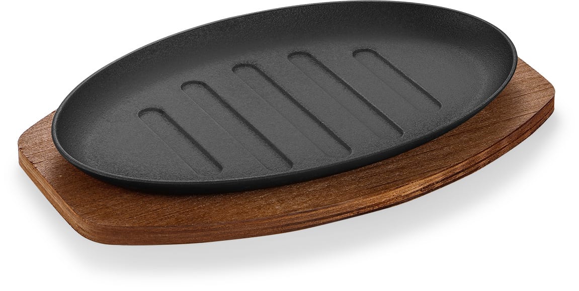 Oval Cast Iron Sizzler Plate product image