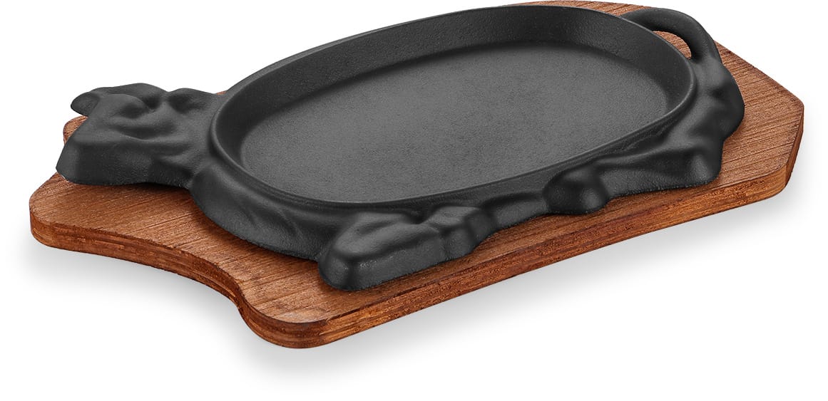 Bull-Head Cast Iron Steak Sizzler Plate product image
