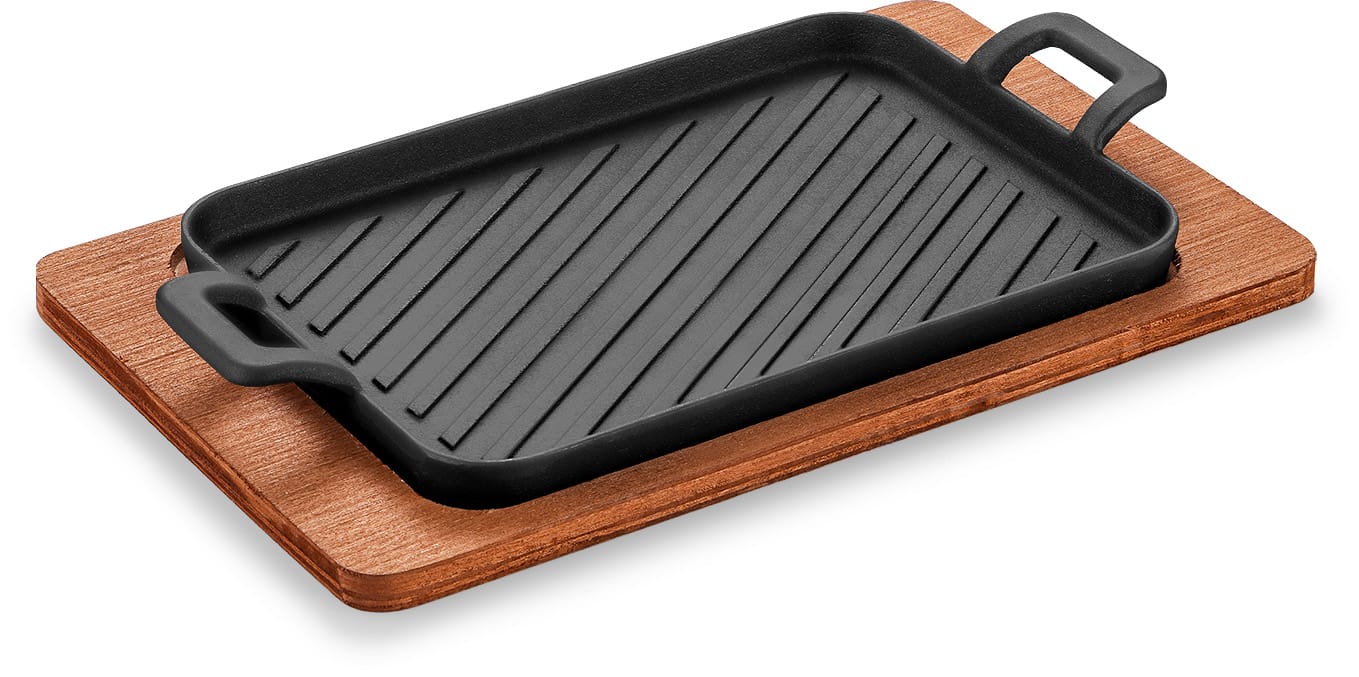 Double-Handle Cast Iron Steak Plate product image