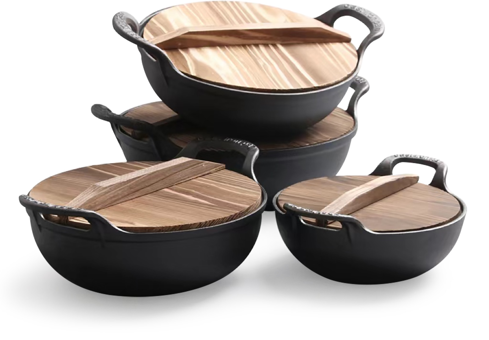 YZ-7008 Lidded Cast Iron Serving Pot product image