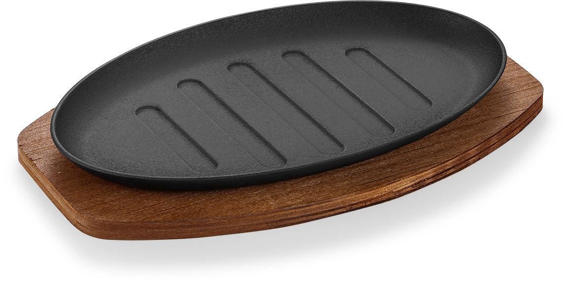 Oval Cast Iron Sizzler Plate product image